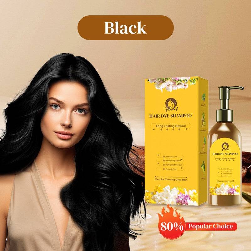 Pack of 3 😍 Natural Plant-Based Hair Color Dye Shampoo