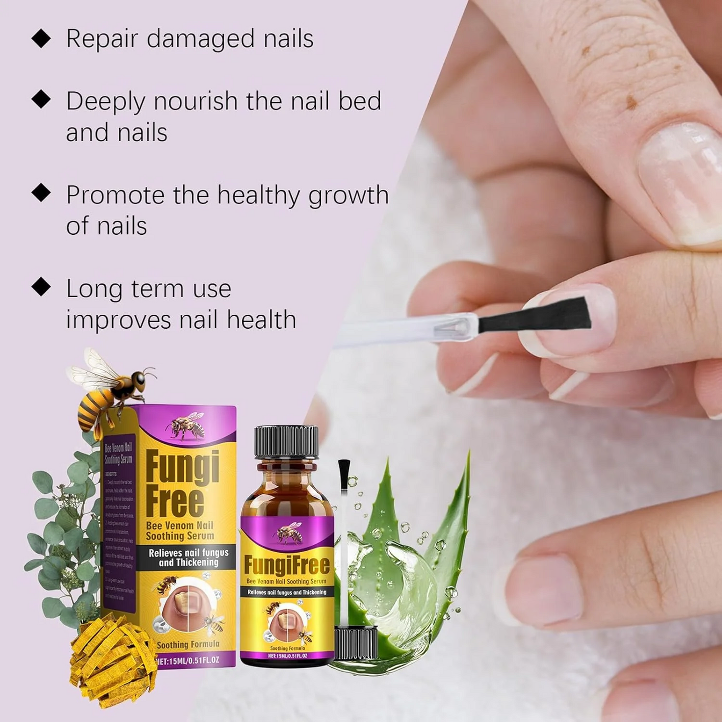 Bee Venom Nail Serum – Defeat Fungus, Restore Natural Shine