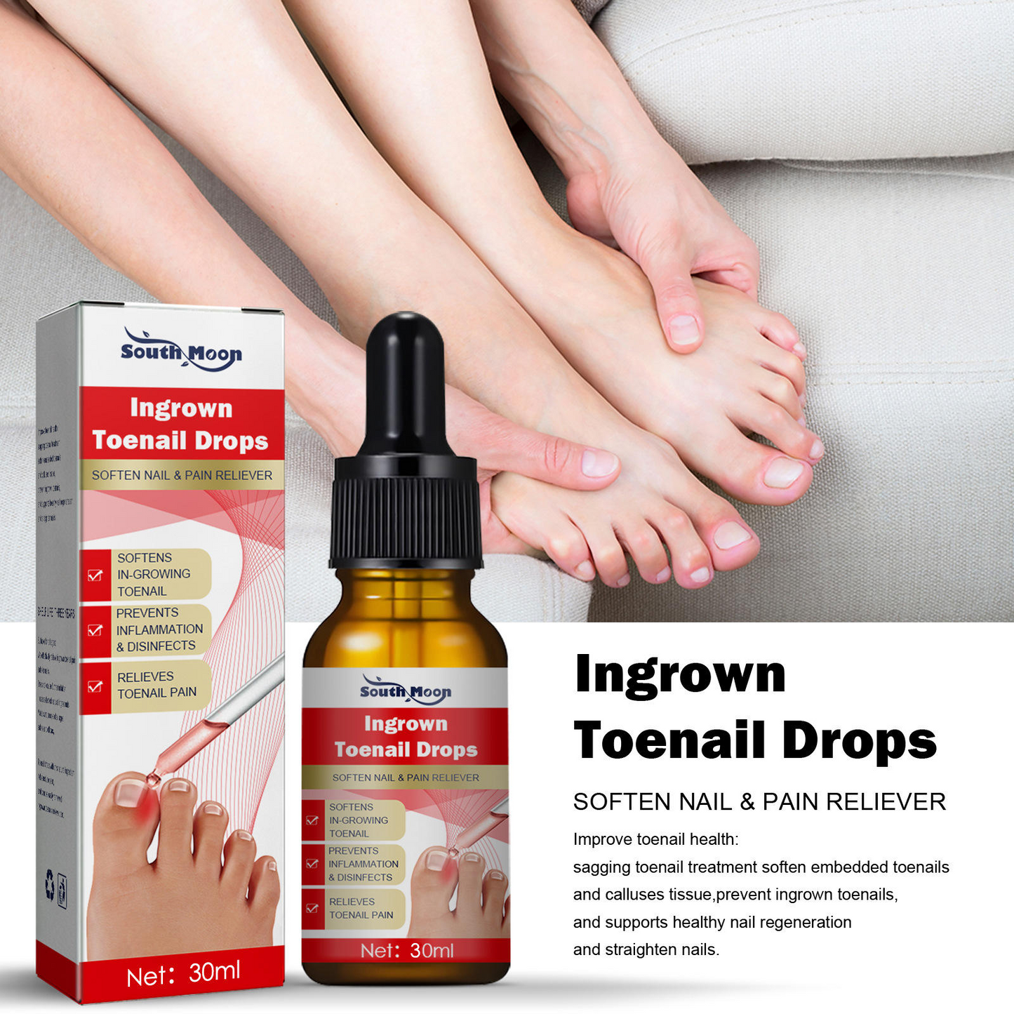 Southmoon Ingrown Toenail Drops Nail Repair Oil (BUY 1 GET 1 FREE🔥🔥)