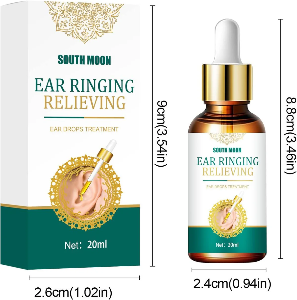 Ear Ringing Relieving Drops (30 Days Pack) - Buy 1 Get 1 FREE🔥🔥