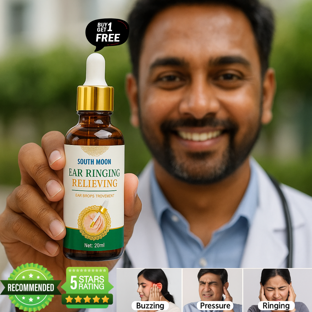 Ear Ringing Relieving Drops (30 Days Pack) - Buy 1 Get 1 FREE🔥🔥