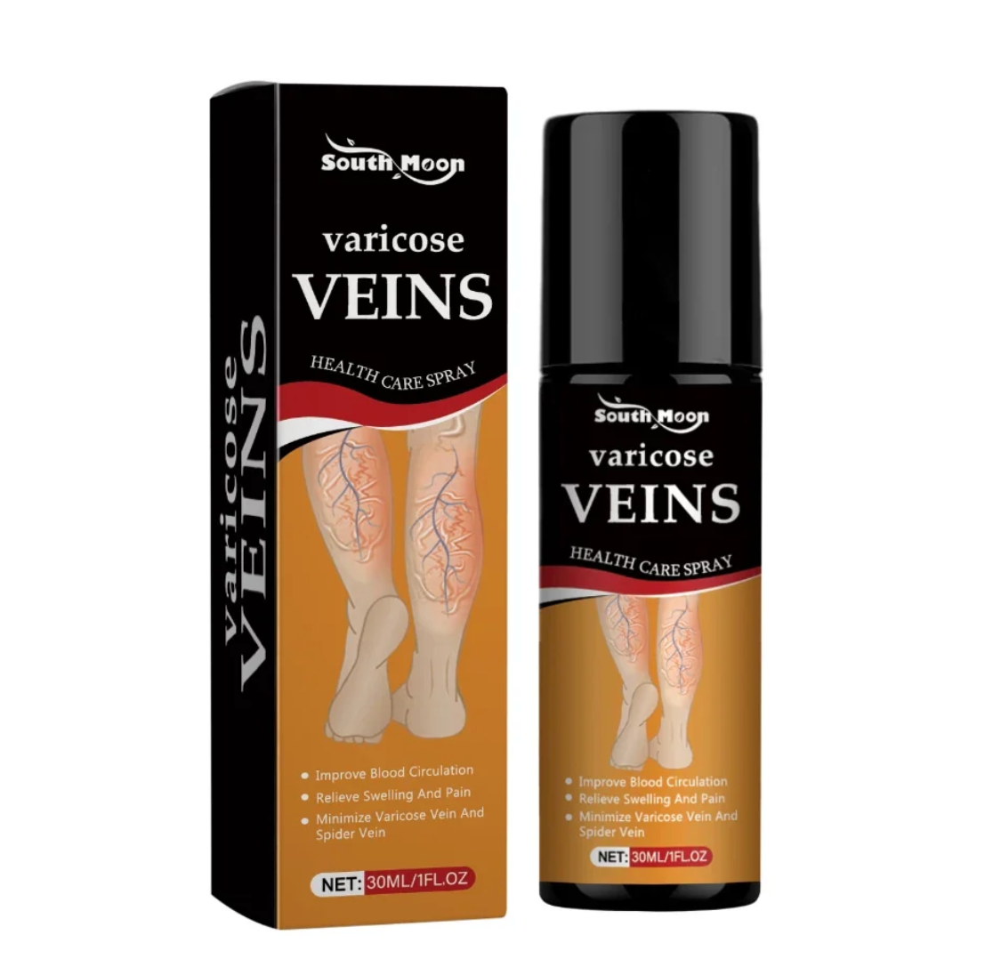 Turmeric Varicose Veins Relief Spray - (Buy 1 Get 1 FREE🔥🔥)