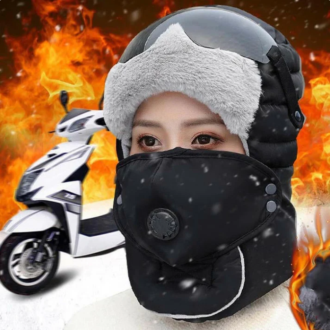 Thermal Hat with Detachable Breathing-Valve Mask (BUY 1 GET 1 FREE)