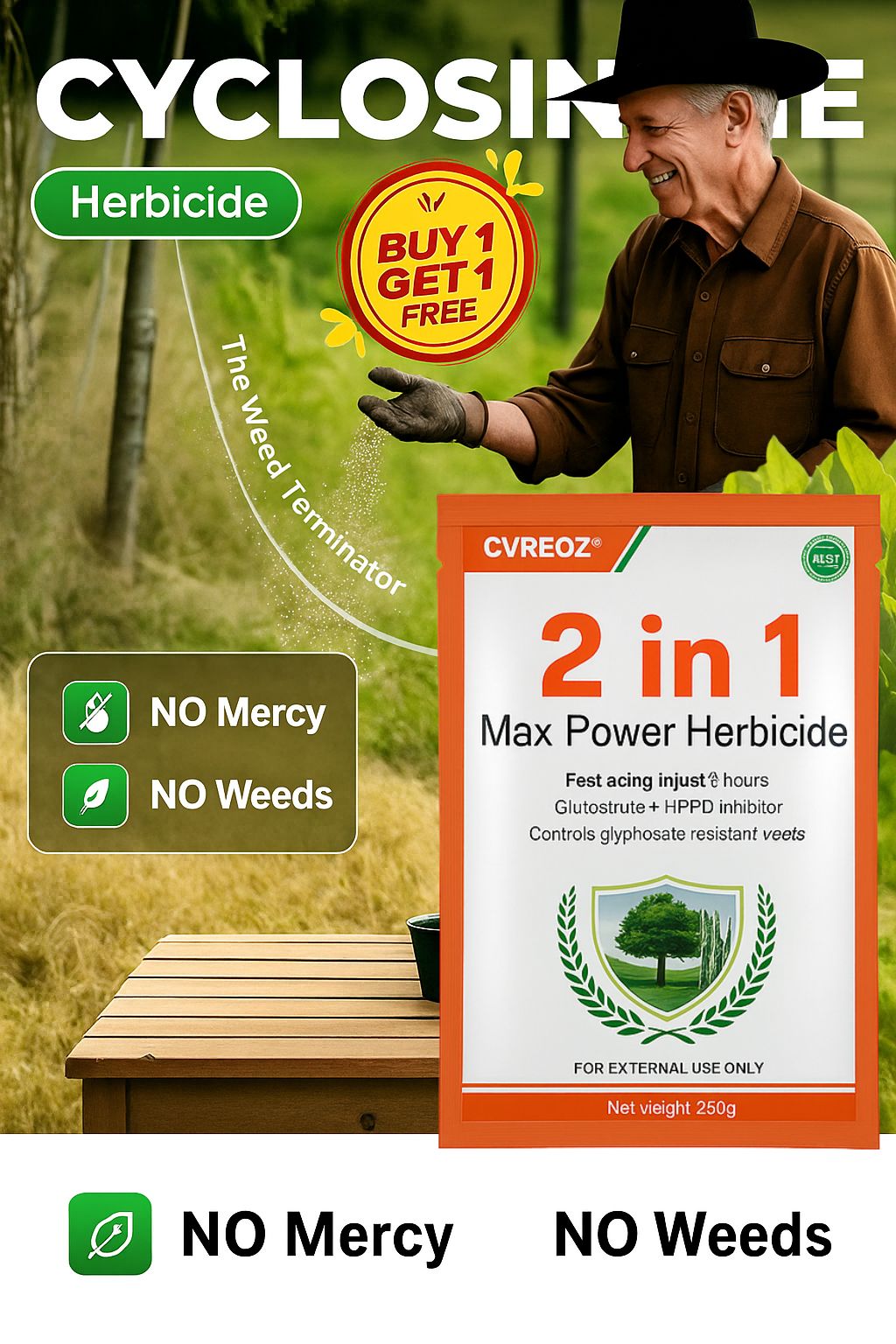 Cvreoz® 2 in 1 Max Power Glufosinate | All Crops (BUY 1 GET 1 FREE)